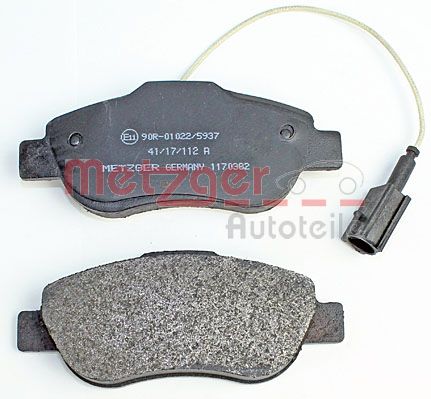 METZGER 1170382 Bremsbelagsatz, Scheibenbremse